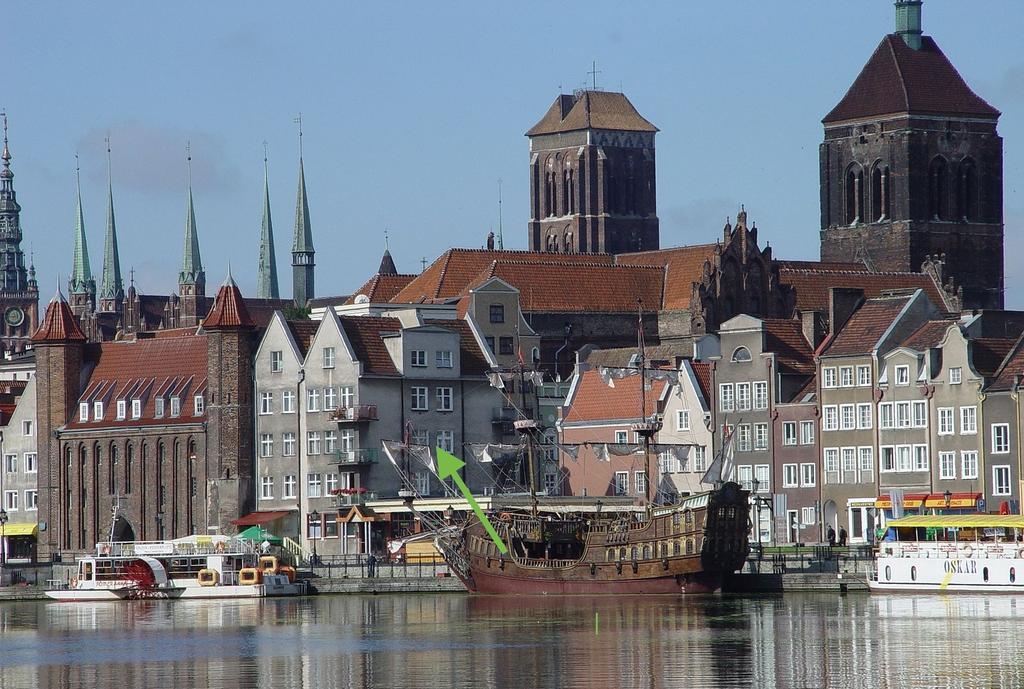 Gdansk Old Town River View Eksteriør bilde